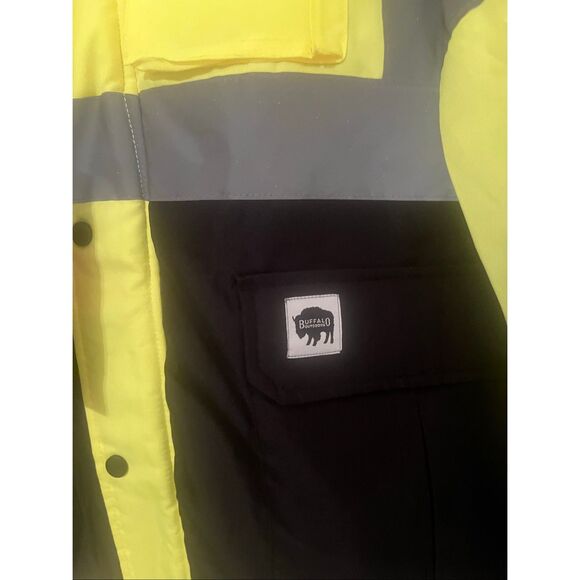 Buffalo Outdoors® Workwear Class 2 Hi Vis Safety Winter Jacket NEW NWT - Picture 5 of 9